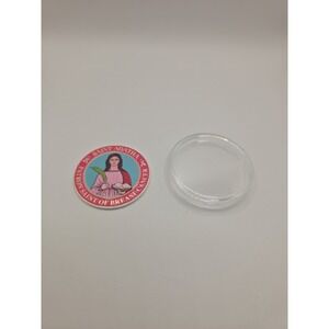 Saint Agatha Patron Saint Of Breast Cancer Awareness Medallion In Case